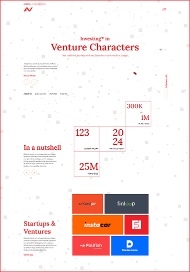 Infinite by Nature — full-page design mockup